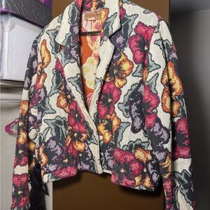 painted pony tapestry jacket floral